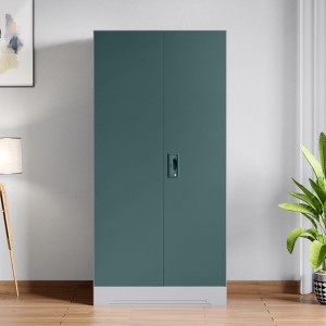 GODREJ INTERIO Slimline 2-Door Steel Almirah (Tex Sea Pine) (1-Year Warranty, 1 Locker, 6 Shelves)