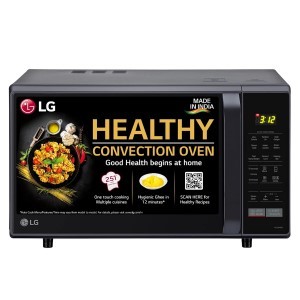 LG 28 L Convection Microwave Oven (MC2846BV, Black, Quartz Heater)