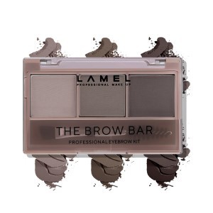 Lamel- The Brow Bar Eyebrow Palette 401-Mid Brown |Natural finish |Applies evenly |Easily blendable |Dual-ended applicator | 4.5 gm